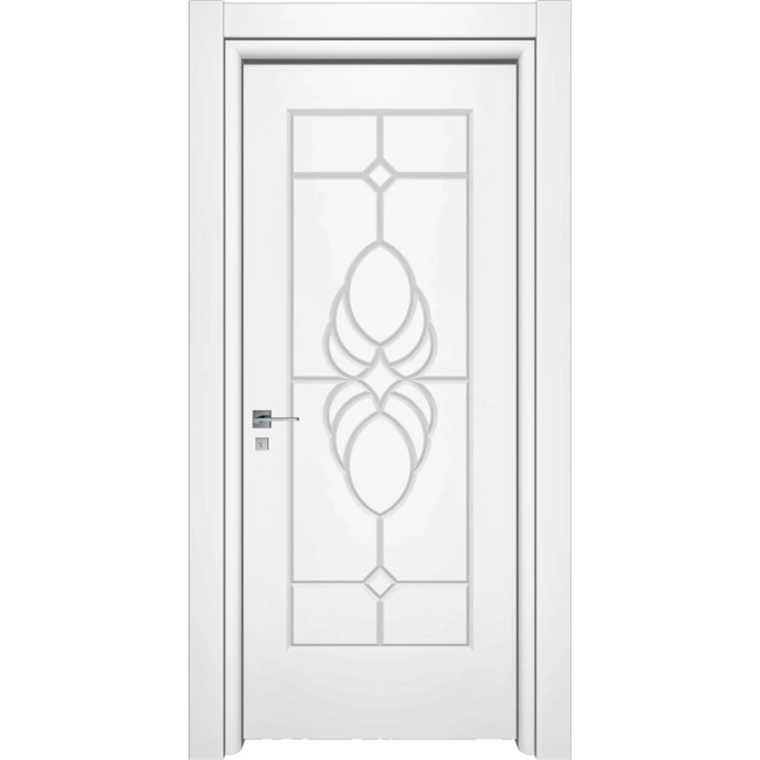 White MDF Lacquered Door Model 0701: 203x87cm - Kahruman